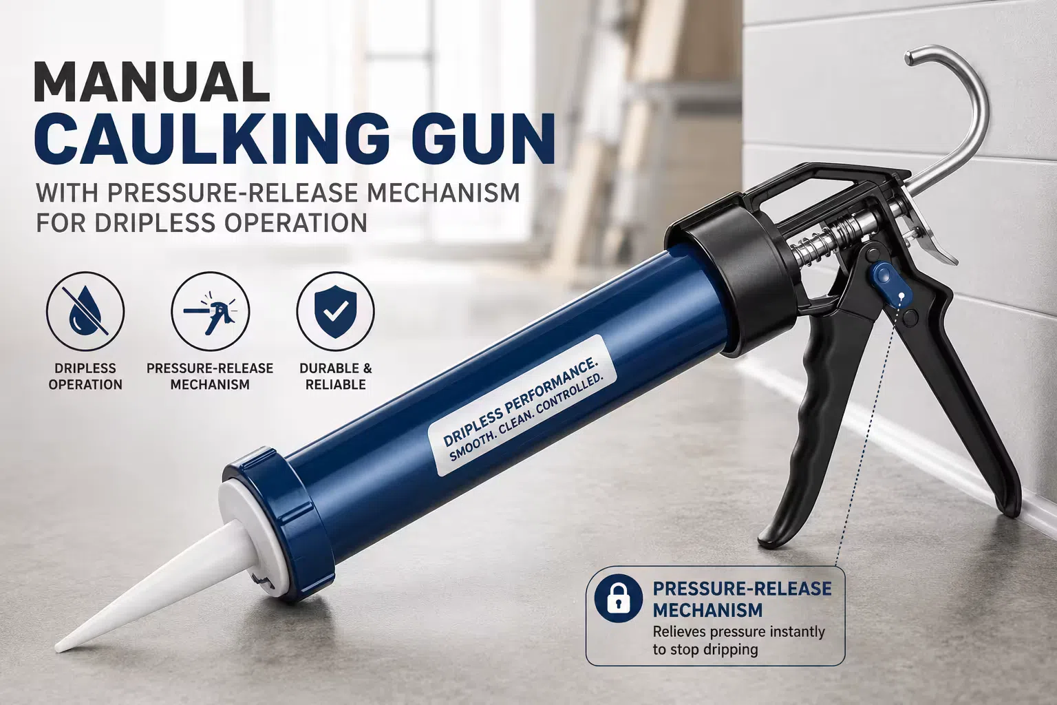What Is a Dripless Caulking Gun and How Does It Work
