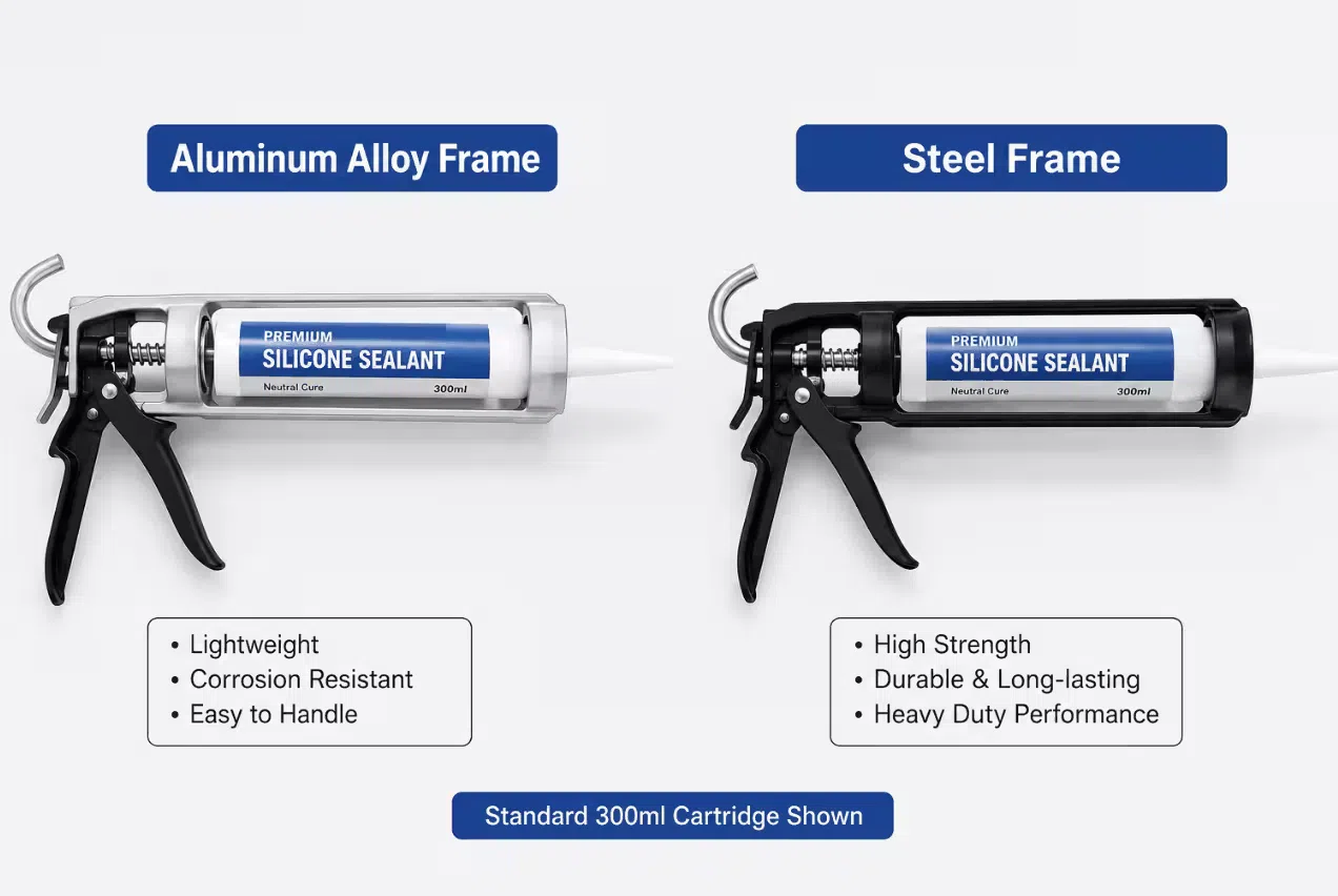 Skeleton Caulk Gun Guide — Open Frame Design and Selection
