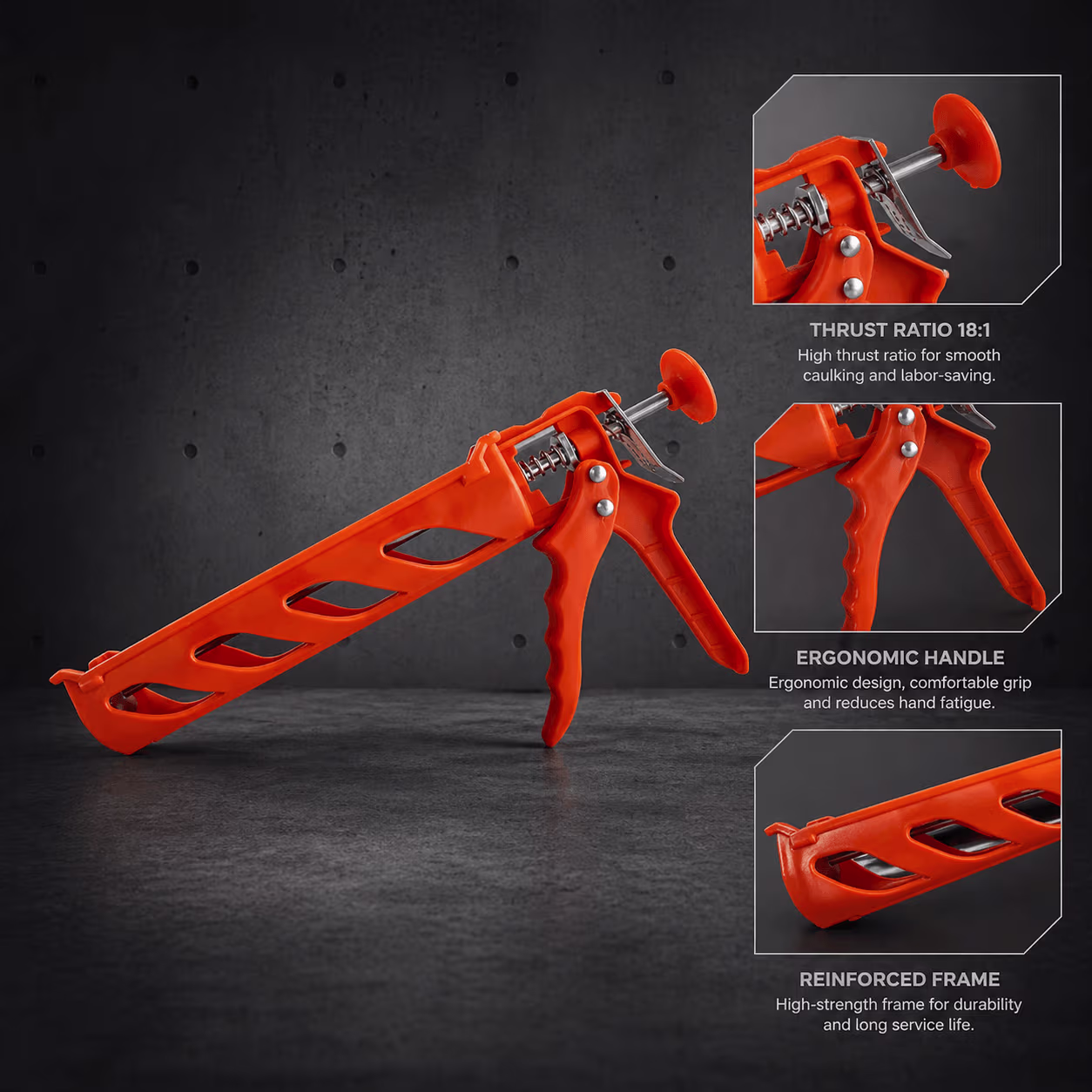 Single Component Caulking Gun 310ml Orange