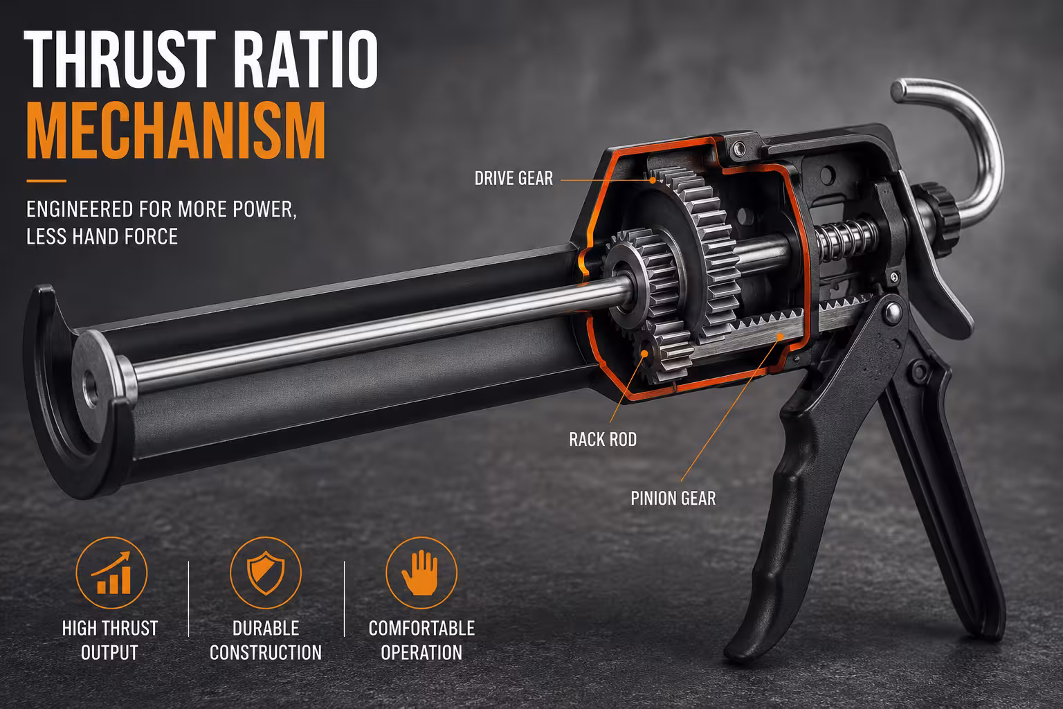 What Thrust Ratio Means for Caulking Gun Selection